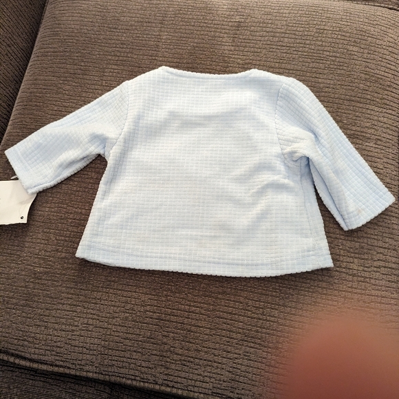 3/$30. Rumble Tumble button up sweater with applique bear. Size 0-3 mts - Picture 3 of 7